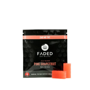 Faded Cannabis Co. Pink Grapefruit Jelly Blocks