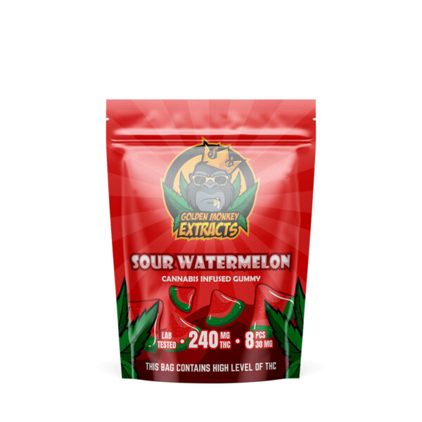 Golden Monkey Extracts Sour Watermelon Gummies | Vape Storer