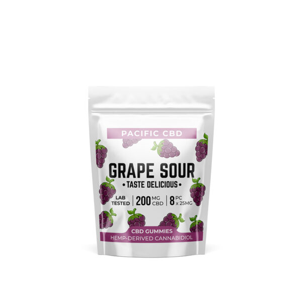 Buy Pacific CBD Grape Sour Gummies | Vape Storer
