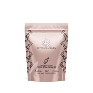Ripped Edibles THC Cream Soda Gummies